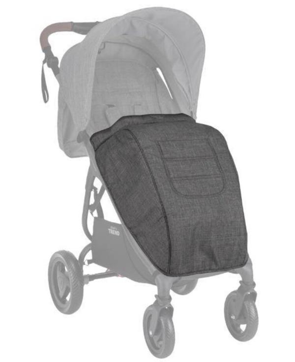 VALCO BABY Nánožník ku kočíku Trend 4 Charcoal VALCO BABY Nánožník ku kočíku Trend 4 Charcoal